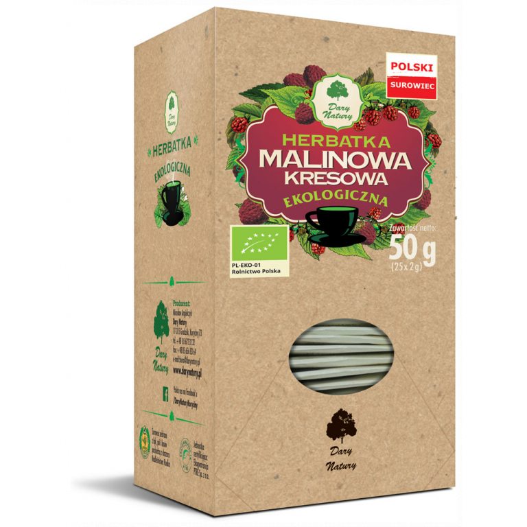 HERBATKA MALINOWA KRESOWA BIO (25 x 2 g) 50 g - DARY NATURY