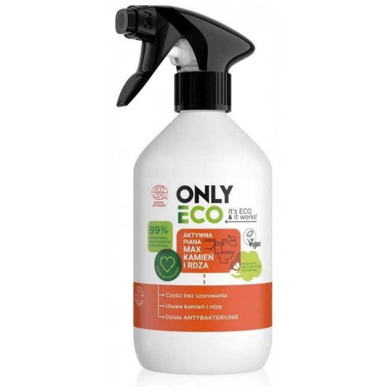 PŁYN DO CZYSZCZENIA KAMIEŃ I RDZA AKTYWNA PIANA W SPRAYU ECO 500 ml - ONLY ECO