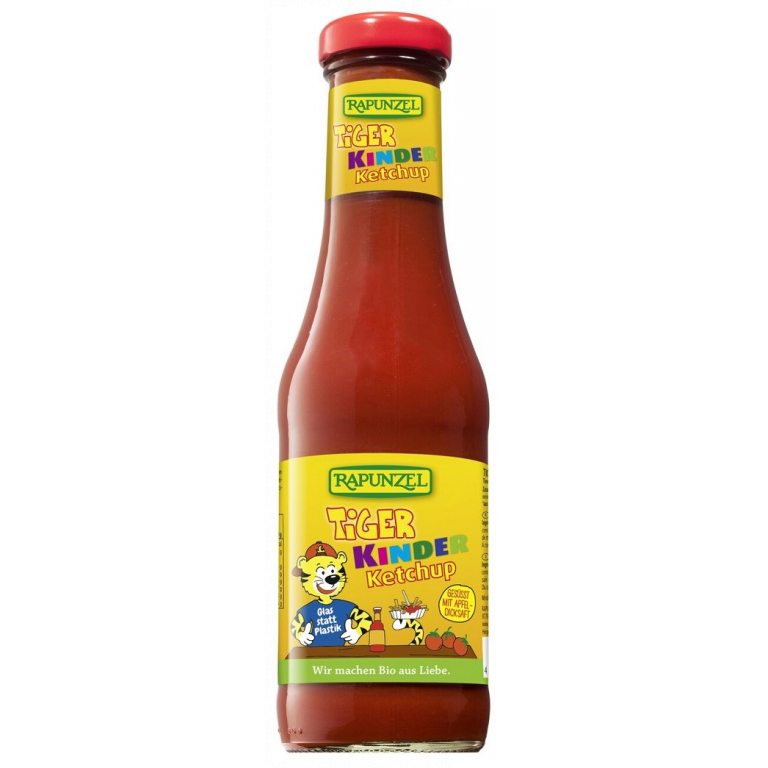 KETCHUP DLA DZIECI TIGER BEZ DODATKU CUKRÓW BIO 450 ml - RAPUNZEL