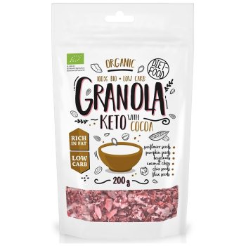 GRANOLA KAKAO KETO BIO 200 g - DIET-FOOD