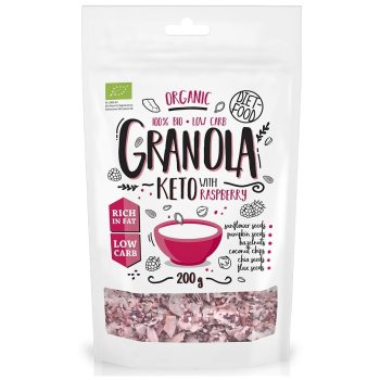 GRANOLA MALINA KETO BIO 200 g - DIET-FOOD