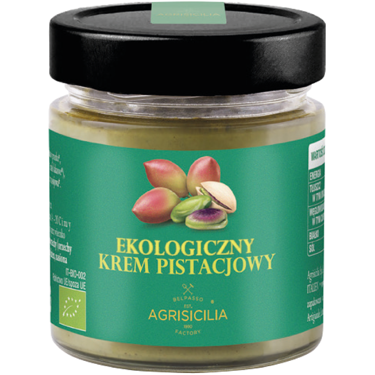 KREM PISTACJOWY 45 % BIO 200 g - AGRISICILIA