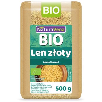 LEN ZŁOTY (SIEMIĘ LNIANE) BIO 500 g - NATURAVENA