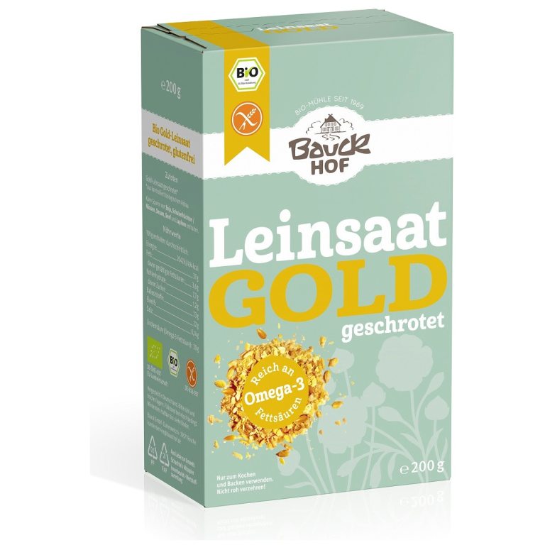 LEN ZŁOTY MIELONY BEZGLUTENOWY BIO 200 g - BAUCK HOF
