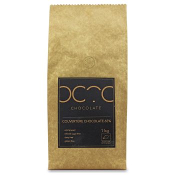 CZEKOLADA KUWERTURA CIEMNA 65 % WEGAŃSKA BEZGLUTENOWA BIO 1 kg - HORECA (COCOA)