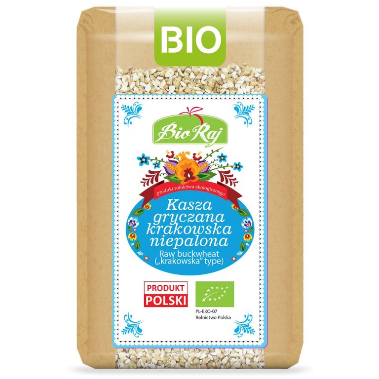 KASZA GRYCZANA KRAKOWSKA NIEPALONA BIO (POLSKA) 500 g - BIO RAJ