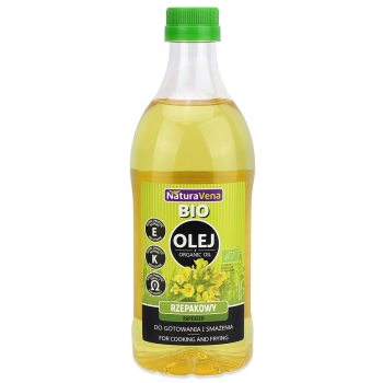 OLEJ RZEPAKOWY DO GOTOWANIA I SMAŻENIA OMEGA-3 BIO 1 L - NATURAVENA