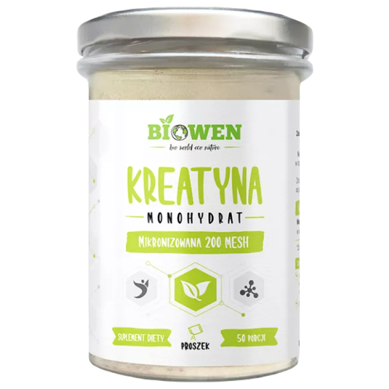 KREATYNA MONOHYDRAT PROSZEK BEZGLUTENOWA 250 g - BIOWEN