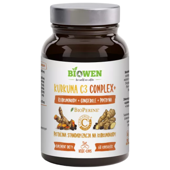 KURKUMA C3 COMPLEX+ BEZGLUTENOWA 60 KAPSUŁEK - BIOWEN