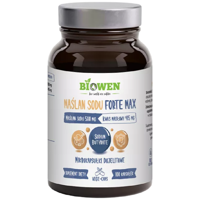 MAŚLAN SODU FORTE MAX (580 mg) BEZGLUTENOWY 100 KAPSUŁEK - BIOWEN