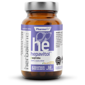 KAPSUŁKI NA WĄTROBĘ (HEPAVITOL) BEZGLUTENOWE 60 szt. - PHARMOVIT (HERBALLINE)