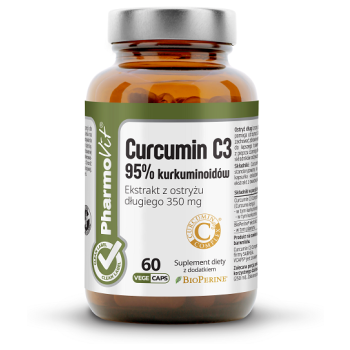 KURKUMINA (350 mg) BEZGLUTENOWA 60 KAPSUŁEK - PHARMOVIT (CLEAN LABEL)