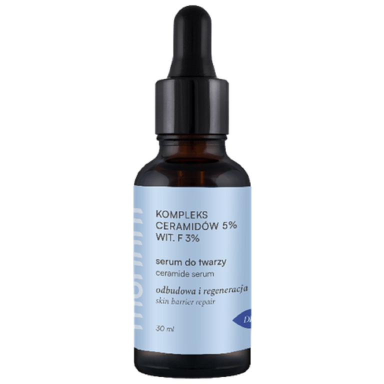 SERUM DO TWARZY Z KOMPLEKSEM CERAMIDÓW 5 % I WITAMINĄ F 3 % 30 ml - MOHANI