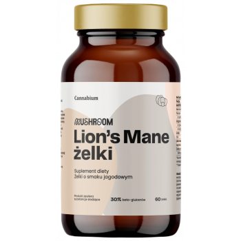 ŻELKI LION'S MANE O SMAKU JAGODOWYM 170 g - CANNABIUM