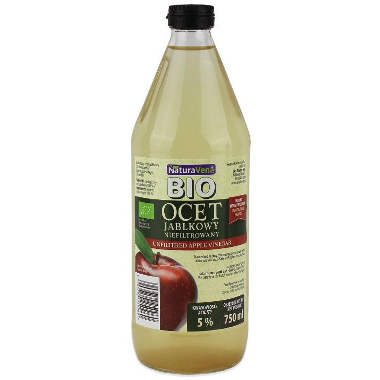 OCET JABŁKOWY 5 % NIEFILTROWANY BIO 750 ml - NATURAVENA