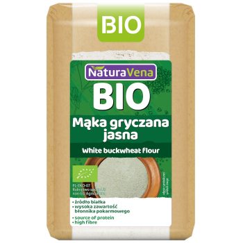 MĄKA GRYCZANA JASNA BIO 500 g - NATURAVENA