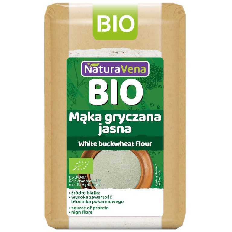 MĄKA GRYCZANA JASNA BIO 500 g - NATURAVENA