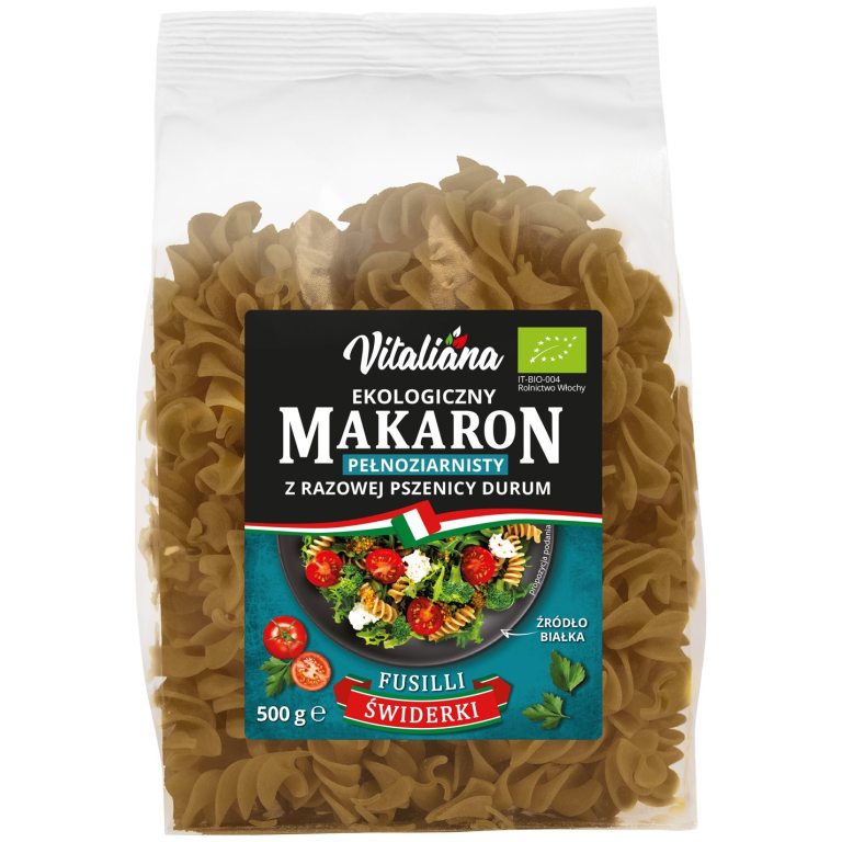 MAKARON (SEMOLINOWY RAZOWY) ŚWIDERKI BIO 500 g - VITALIANA