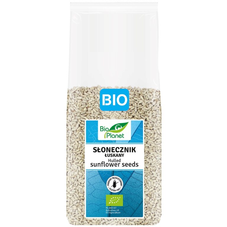 SŁONECZNIK ŁUSKANY BEZGLUTENOWY BIO 800 g - BIO PLANET