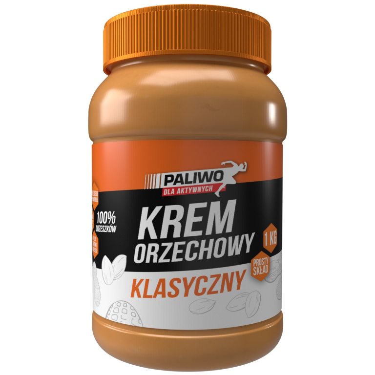 KREM ORZECHOWY KLASYCZNY 100 % BEZ DODATKU SOLI I CUKRÓW 1 kg - PALIWO DLA AKTYWNYCH