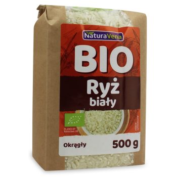 RYŻ BIAŁY OKRĄGŁY BIO 500 g - NATURAVENA