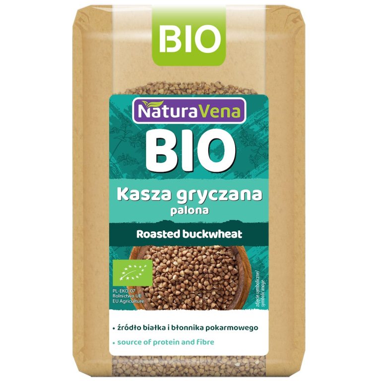 KASZA GRYCZANA PALONA BIO 500 g - NATURAVENA