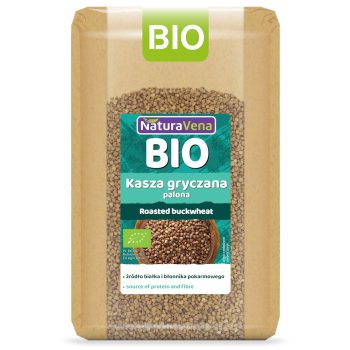 KASZA GRYCZANA PALONA BIO 1 kg - NATURAVENA
