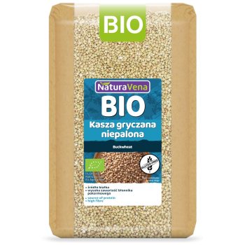 KASZA GRYCZANA NIEPALONA BEZGLUTENOWA BIO 1 kg - NATURAVENA