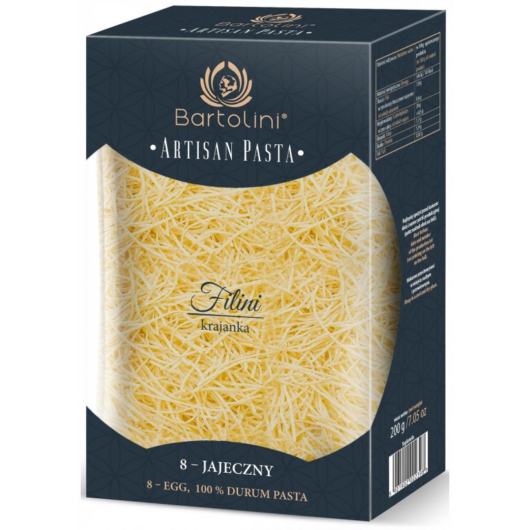 MAKARON (SEMOLINOWY 8-JAJECZNY) KRAJANKA ŚREDNIA 200 g - BARTOLINI (ARTISAN PASTA)