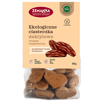 CIASTKA DAKTYLOWE BEZGLUTENOWE BIO 100 g - ZEMANKA