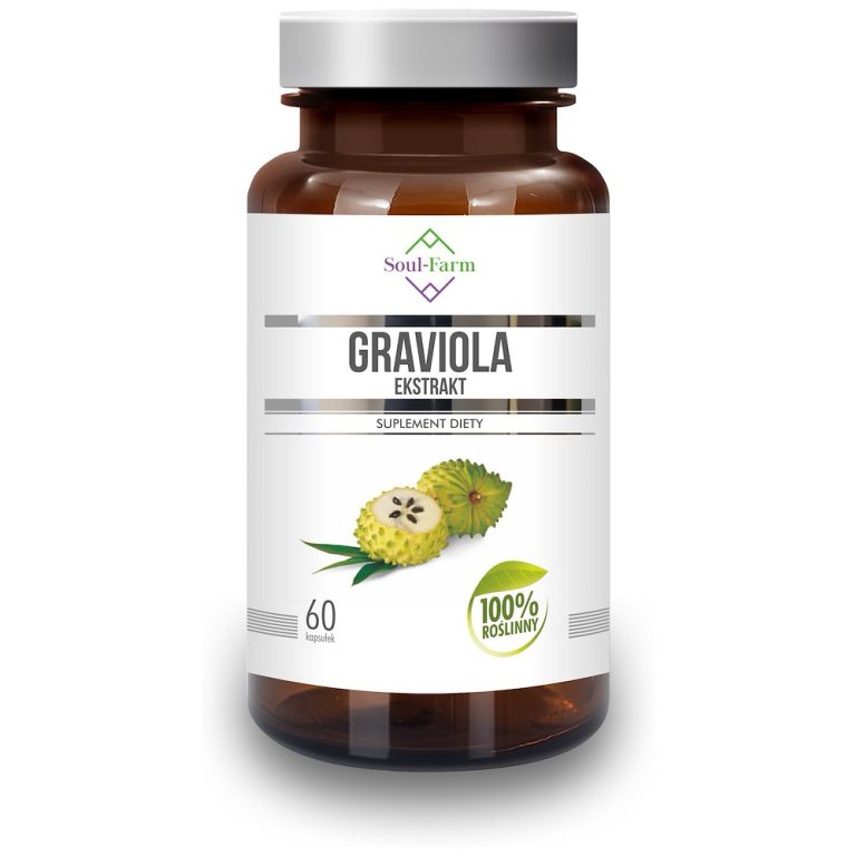 GRAVIOLA EKSTRAKT (550 mg) 60 KAPSUŁEK - SOUL FARM