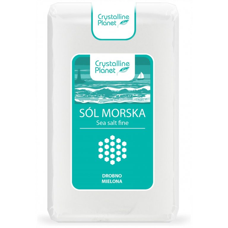 SÓL MORSKA DROBNO MIELONA 600 g - CRYSTALLINE PLANET