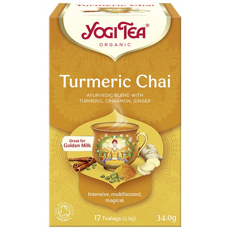 HERBATKA ZŁOTY CHAI Z KURKUMĄ (TURMERIC CHAI) BIO (17 x 2 g) 34 g - YOGI TEA