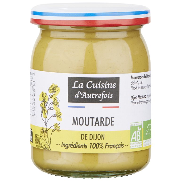 MUSZTARDA DIJON BIO 215 g -  LA CUISINE D AUTREFOIS