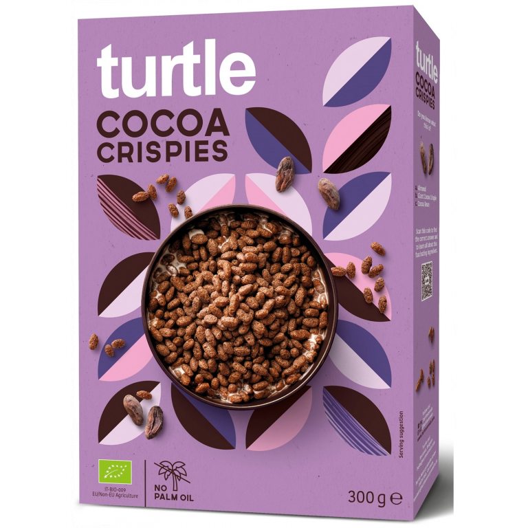 CHRUPKI RYŻOWE KAKAOWE BIO 300 g - TURTLE