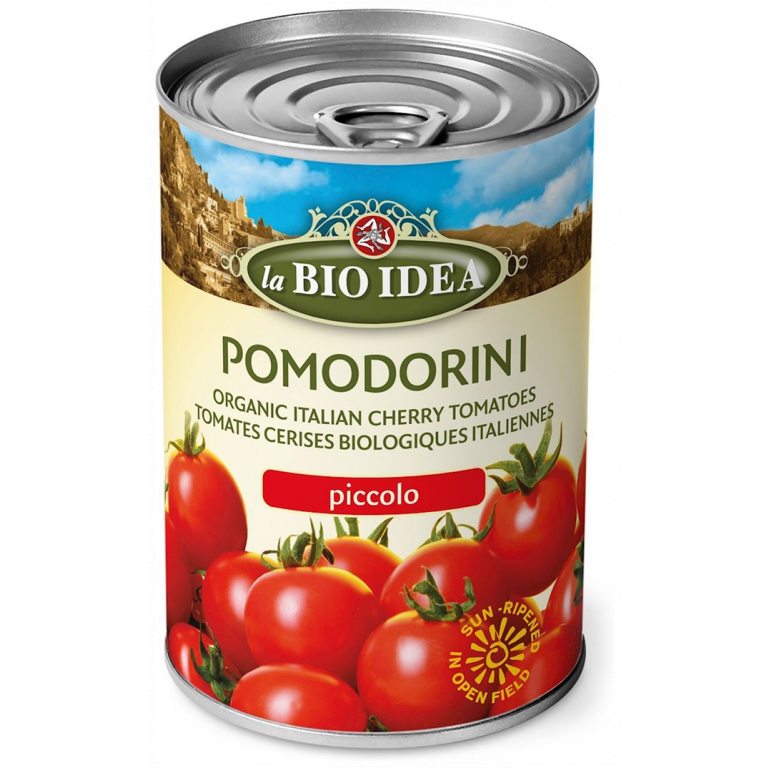 POMIDORY CHERRY W SOSIE POMIDOROWYM BIO 400 g - LA BIO IDEA