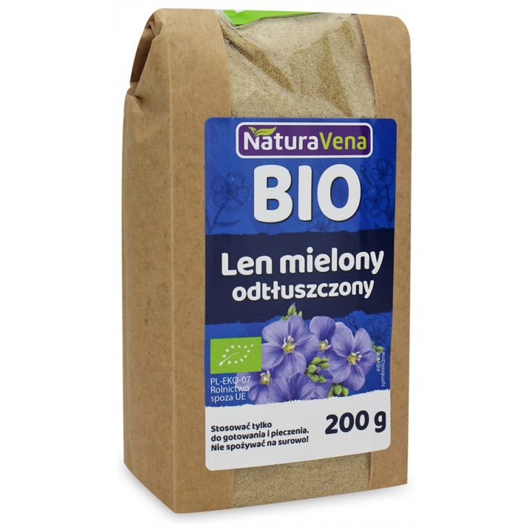 LEN MIELONY ODTŁUSZCZONY BIO 200 g - NATURAVENA