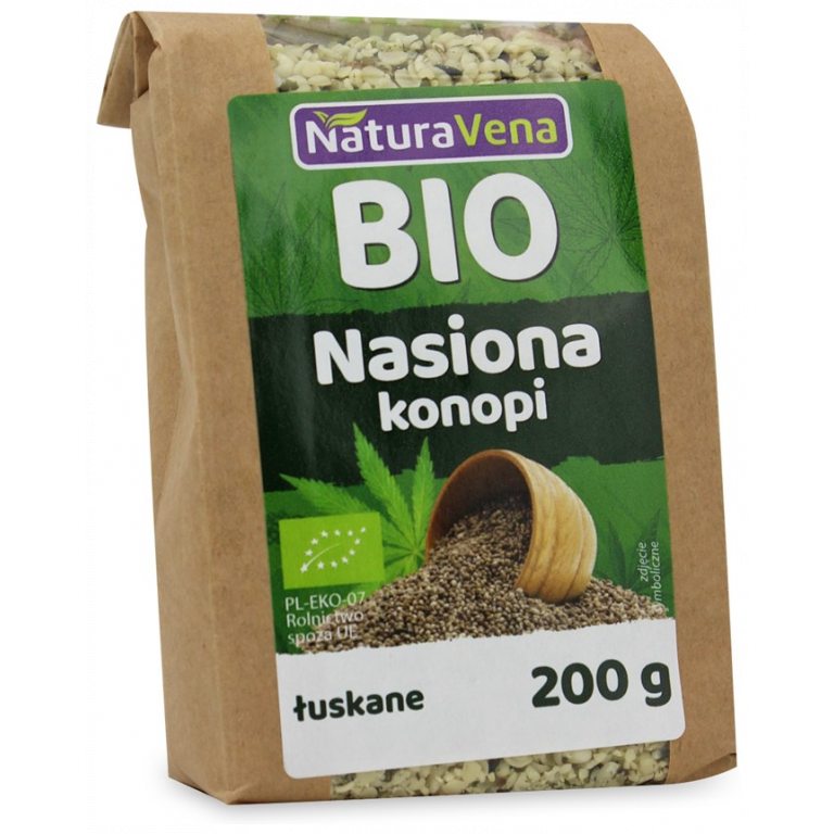 NASIONA KONOPI ŁUSKANE BIO 200 g - NATURAVENA