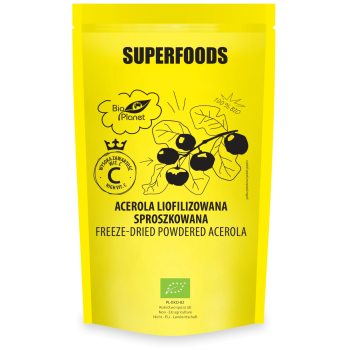 ACEROLA LIOFILIZOWANA SPROSZKOWANA BIO 100 g - BIO PLANET SUPERFOODS