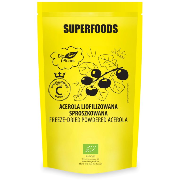 ACEROLA LIOFILIZOWANA SPROSZKOWANA BIO 100 g - BIO PLANET SUPERFOODS