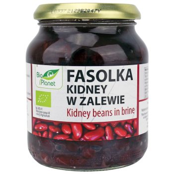 FASOLKA CZERWONA KIDNEY W ZALEWIE BIO 360 g (240 g) (SŁOIK) - BIO PLANET