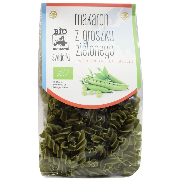 MAKARON PROTEINOWY Z GROSZKU ZIELONEGO ŚWIDERKI BIO 250 g - BIO PLANET