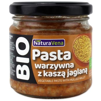 PASTA WARZYWNA Z KASZĄ JAGLANĄ  BIO 185 g - NATURAVENA