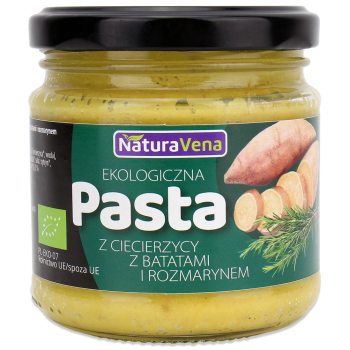 PASTA Z CIECIERZYCY I BATATÓW Z ROZMARYNEM BIO 185 g - NATURAVENA