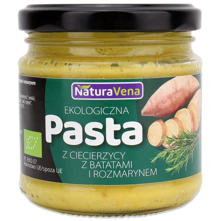 PASTA Z CIECIERZYCY I BATATÓW Z ROZMARYNEM BIO 185 g - NATURAVENA