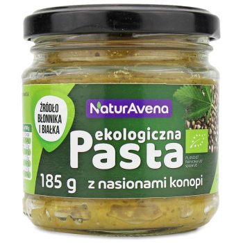 PASTA Z CIECIERZYCY I SZPINAKU Z NASIONAMI KONOPI BIO 185 g - NATURAVENA