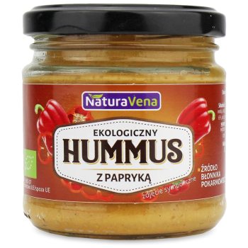 HUMMUS Z PAPRYKĄ BIO 185 g - NATURAVENA