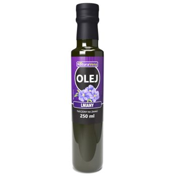 OLEJ LNIANY TŁOCZONY NA ZIMNO 250 ml - NATURAVENA
