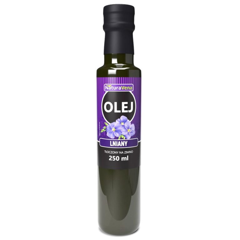 OLEJ LNIANY TŁOCZONY NA ZIMNO 250 ml - NATURAVENA