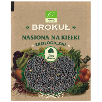 NASIONA BROKUŁU BIO NA KIEŁKI 30 g - DARY NATURY